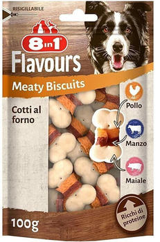 8in1 Flavours Meaty Biscuits Belohnungssnack 100g