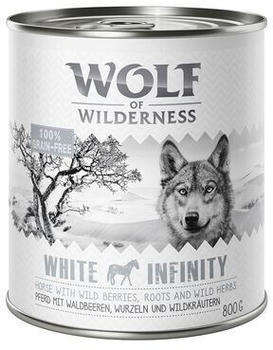 Wolf of Wilderness Adult White Infinity Pferd Hundenassfutter 800g