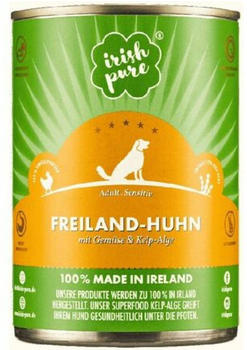 Irish Pure GmbH Freiland-Huhn mit Gemüse und Kelp Hundenassfutter 390g