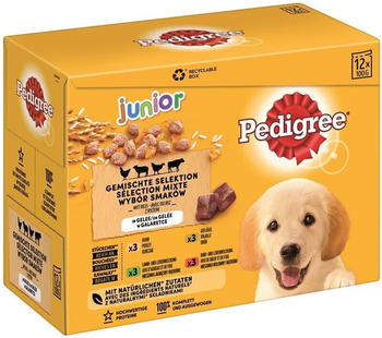 Pedigree Junior Gemischte Selection Hundenassfutter 48x100g