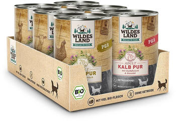 Wildes Land Adult Pferd Pur Hundenassfutter 6x400g