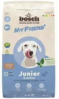 bosch My Friend+ Junior & Active Hundetrockenfutter 12kg bosch My Friend+ Junior & Active Hundetrockenfutter 12kg