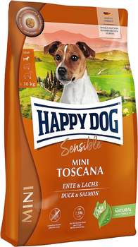 Happy Dog Sensible Mini Toscana Ente & Lachs Hundetrockenfutter 800g