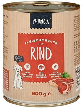 Primox Fleischmecker Rind Hundennassfutter 800g