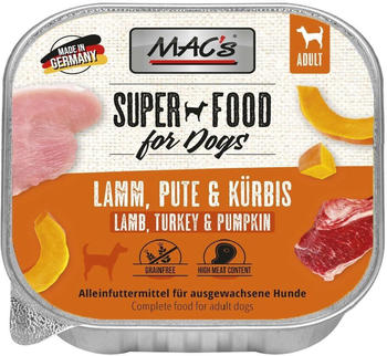 MAC's Dog Nassfutter Lamm, Pute & Kürbis 150g