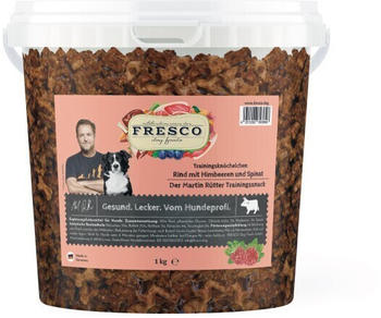 Fresco Martin R&uuml;tter Trainingskn&ouml;chelchen Rind mit Himbeeren und Spinat 1kg-Eimer