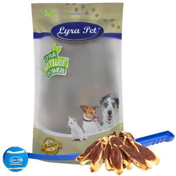 Lyra Pet Kaninchenohren gefüllt mit Ente 5kg + Ballschleuder (49623-002-Z2)