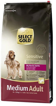 Select Gold Sensitive Adult Medium Hunde-Trockenfutter Pferd & Tapioka 12 kg