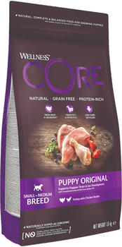 Wellness Core Puppy Original Small & Medium Breed Truthahn mit Huhn 1,5kg