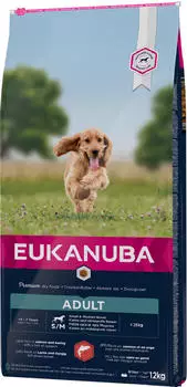 Eukanuba Adult Small & Medium Dog Dry food salmon/barley (12 kg) Eukanuba Adult Small & Medium Dog Dry food salmon/barley (12 kg)