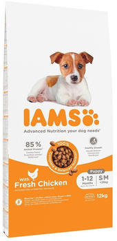 IAMS Advanced Nutrition Puppy Small & Medium Dry food fresh chicken (12 kg)
