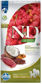 Farmina N&D Quinoa Skin&Coat Adult Medium/Maxi Dog Dry food duck (7 kg)