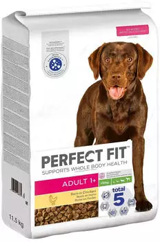 Perfect Fit Dog Bag Adult >10Kg M/L with Chicken 11,5kg
