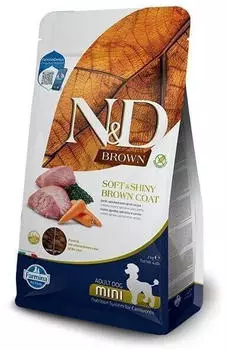 Farmina N&D Brown Adult Mini Dog Dry food lamb/spiruline/carrot (2 kg) Farmina N&D Brown Adult Mini Dog Dry food lamb/spiruline/carrot (2 kg)