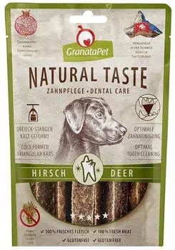 GranataPet Natural Taste Edler Snack Hirsch Zahnpflege 70g