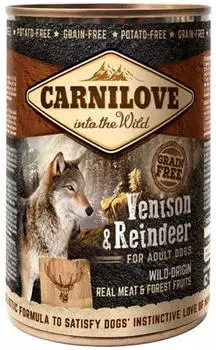Carnilove Adult Wildfleisch & Rentier Hundenassfutter 400g