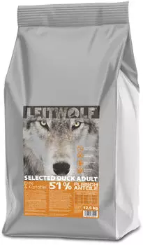 Leitwolf Selected Duck Adult Ente & Kartoffel Hundetrockenfutter 12,5kg