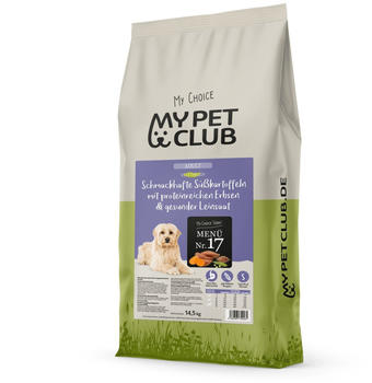 MyPetClub Adult Men&uuml; Nr. 17 S&uuml;&szlig;kartoffeln mit Erbsen & Leinsaat Hundetrockenfutter