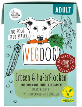 VEGDOG Adult Erbsen & Haferflocken im Tetra Pak Hundenassfutter 200g VEGDOG Adult Erbsen & Haferflocken im Tetra Pak Hundenassfutter 200g