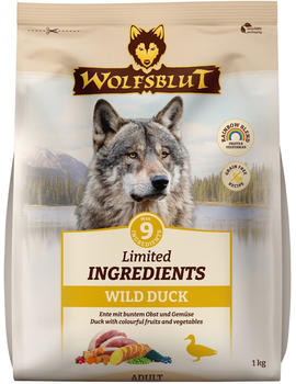 Wolfsblut Limited Ingredients Wild Duck Adult Hundetrockenfutter 1kg