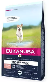 Eukanuba Grain Free Senior Small and medium breeds Dog Dry food ocean fish (3 kg) Eukanuba Grain Free Senior Small and medium breeds Dog Dry food ocean fish (3 kg)