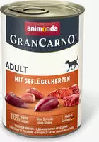 Animonda GranCarno Adult mit Gefl&uuml;gelherzen 400 g - 6 St&uuml;ck, Nassfutter f&uuml;r:...