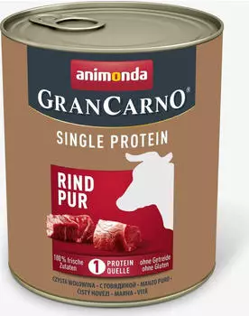 Animonda GranCarno Single Protein Rind Pur Hundenassfutter 800g