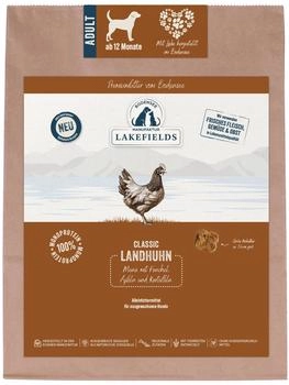 Lakefields Trockenfleisch-Menü Adult Hundefutter Huhn 1kg