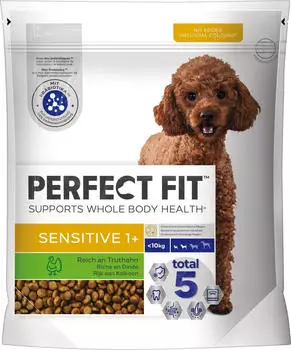 Perfect Fit Sensitive Adult 1+ für kleine Hunde mit Truthahn Trockenfutter 1,4kg Perfect Fit Sensitive Adult 1+ für kleine Hunde mit Truthahn Trockenfutter 1,4kg