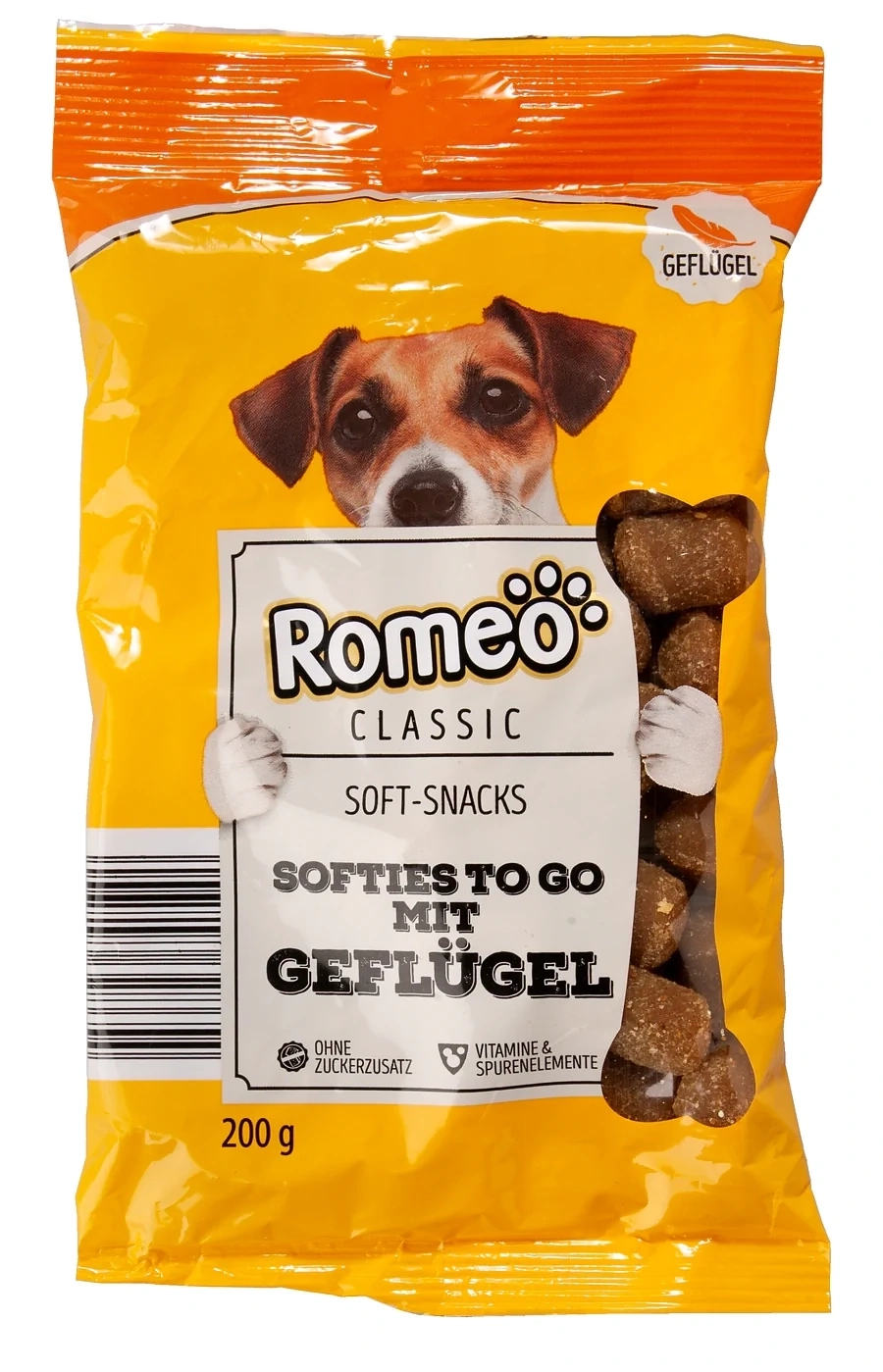 Aldi Romeo Classic Soft Snacks Softies to go mit Geflügel
