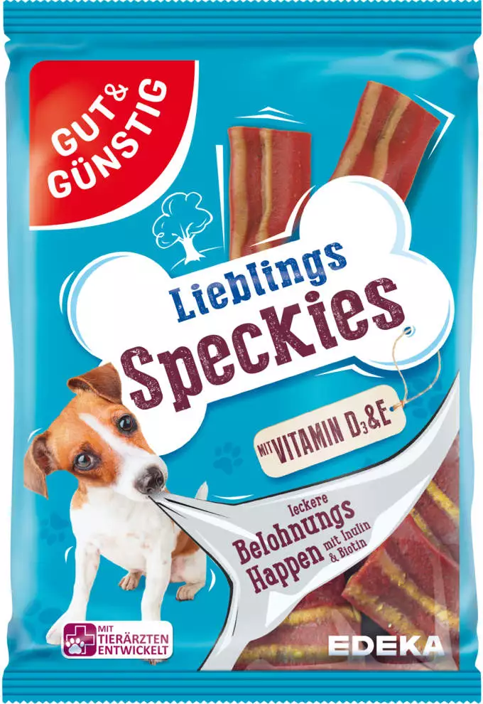 Edeka Gut & Gnstig Lieblings Speckies mit Vitamin D3 & E Test Hundefutter