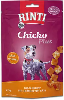 Rinti Chicko Plus Käsewürfel 100% Huhn mit herzhaftem Käse