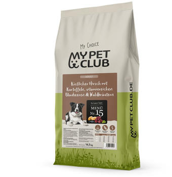 MyPetClub Adult Hirsch mit Kartoffeln, Blaubeeren, Waldkräutern Hundetrockenfutter 14,5kg