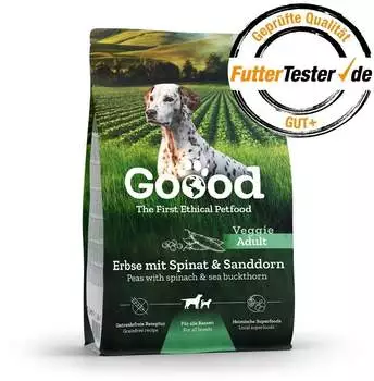 Goood Adult Veggie, Erbse mit Spinat & Sanddorn