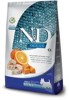 Farmina N&D Ocean Adult Mini Kabeljau/K&uuml;rbis/Orange Hundetrockenfutter 800g