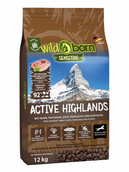 Wildborn Active Highlands Hunde-Trockenfutter 12kg