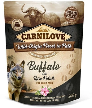 Carnilove Adult Pat&eacute; Buffalo with Rose Petals Hunde-Nassfutter 300g