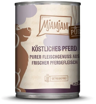 MjAMjAM Köstliches Pferd pur Hunde-Nassfutter 400g