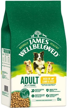 James Wellbeloved Adult Lamm & Reis Hunde-Trockenfutter 12kg James Wellbeloved Adult Lamm & Reis Hunde-Trockenfutter 12kg