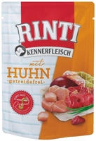 RINTI Kennerfleisch Huhn | 10 x 400 g | Alleinfutter f&uuml;r ausgewachsene Hunde im