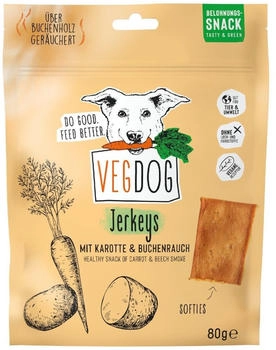 VEGDOG Jerkeys Hundesnack 80g