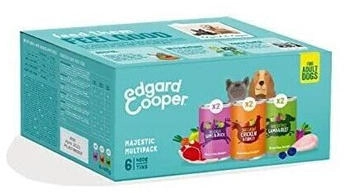 Edgard & Cooper Multipack Huhn/Wild/Lamm Hundenassfutter 6x400g