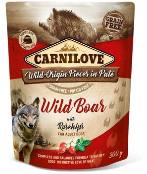 Carnilove Dog Paté Wild Boar with Rosehips 12 x 300g Carnilove Dog Paté Wild Boar with Rosehips 12 x 300g