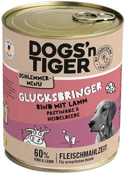 Dogs´n Tiger Adult Glücksbringer Rind mit Lamm, Pastinake & Heidelbeere 6 x 800g