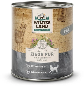 Wildes Land PUR Adult Ziege mit Distelöl 6 x 800g