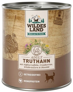 Wildes Land Classic Adult Truthahn mit Süßkartoffel, Cranberries, Wildkräutern und Distelöl 6 x 800g