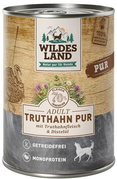 Wildes Land PUR Adult Truthahn mit Distelöl 6 x 400g