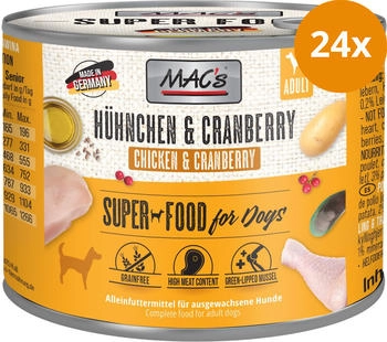 MAC's Dog Hühnchen & Cranberry 6 x 200g