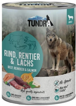Tundra Dog Rind, Rentier und Lachs 6 x 800g
