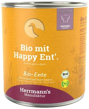 Herrmann's Selection Sensible Bio Ente mit Fenchel und Buchweizen 6 x 800g Herrmann's Selection Sensible Bio Ente mit Fenchel und Buchweizen 6 x 800g